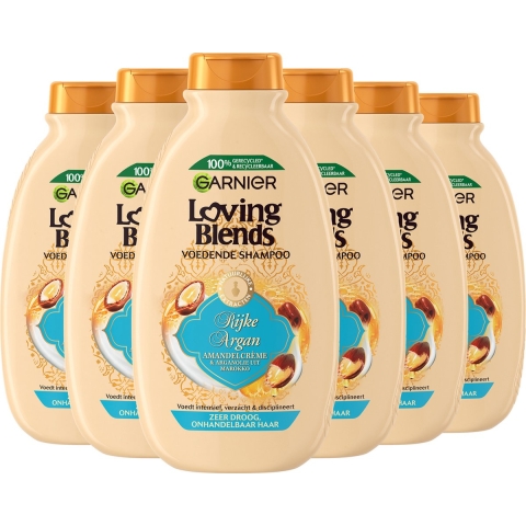 6x Garnier Loving Blends Rijke Argan Shampoo 300 ml