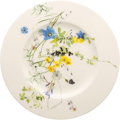 ROSENTHAL - Brillance Fleurs des Alpes - Bord 19cm met rand