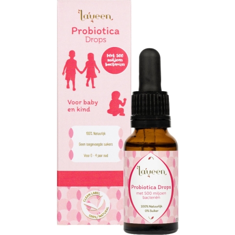 Gratis Verzending: Laveen Probiotica Drops Baby&Kind Biologisch 20 ml
