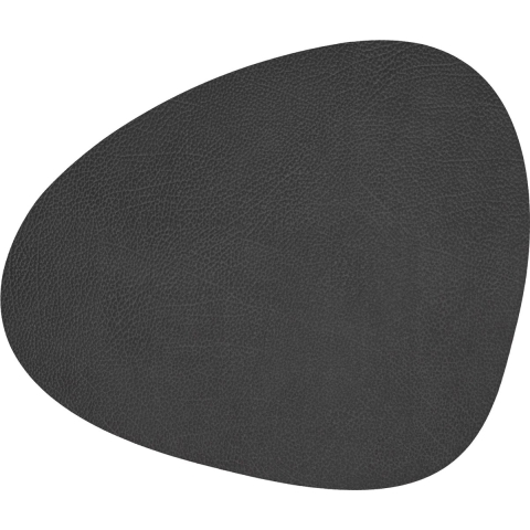 LIND DNA - Dinner Mat Curve - Placemat 37x44cm Hippo Black-Anthra