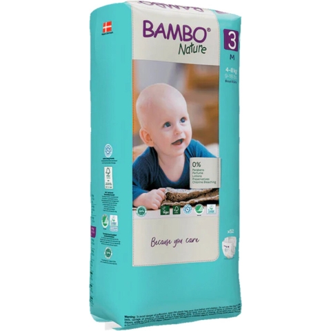 Bambo Nature Luiers Maat 3 (4-8 kg) 52 stuks
