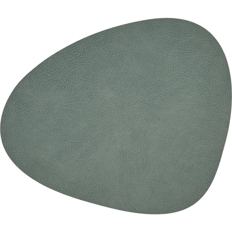 LIND DNA - Dinner Mat Curve - Placemat 37x44cm Hippo Pastel Green