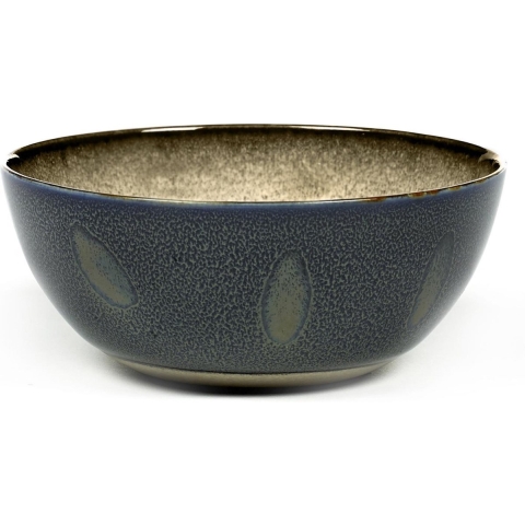 SERAX - Terres de Reves - Bowl M 13,5cm Misty Grey Dark Blue