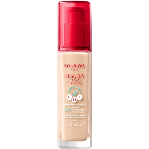 1+1 gratis: Bourjois Paris Healthy Mix Clean Foundation 49.5 Fair Ivory 30 ml