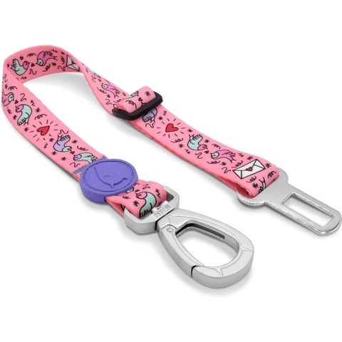Morso Morso honden autogordel gerecycled sweet tweet roze