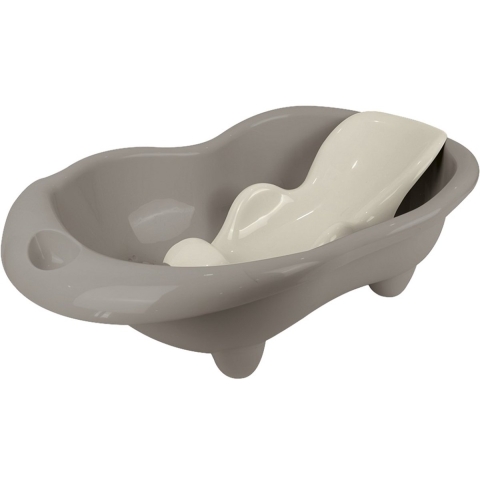 Bathtub Dolu Hippo + Bathseat Stone Grey