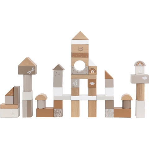 Houten Blokken Label-Label Nougat