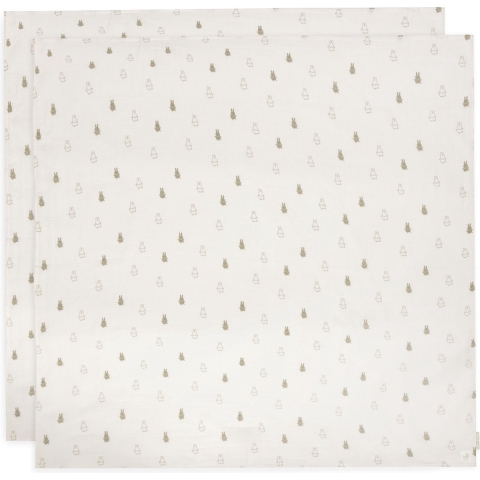 Multidoek Jollein Hydrofiel 115x115 Nijntje Olive Green 2-pack