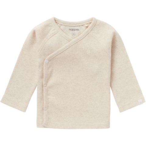 Shirt Noppies NOOS Tee Overlap Rib Nanyuki Taupe Melange