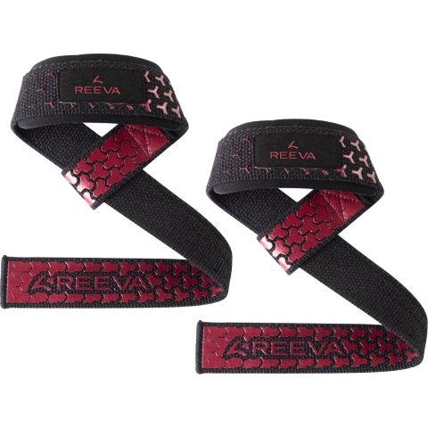 Reeva Lifting Straps Ultra Grip - Rood