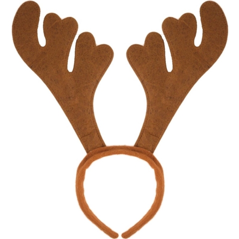 6x Rendier diadeem bruin -