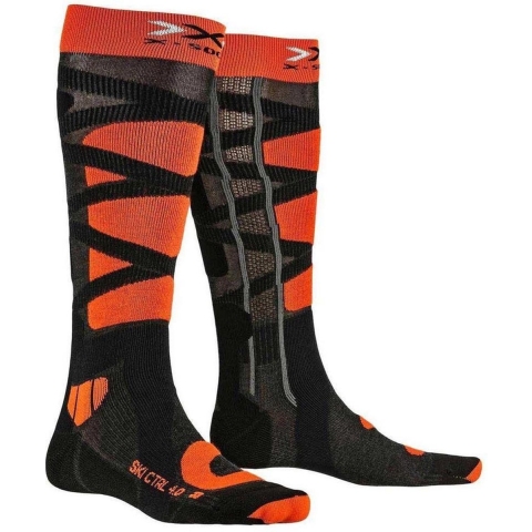 X-Socks Ski Control 4.0 skisokken ancracit/oranje heren