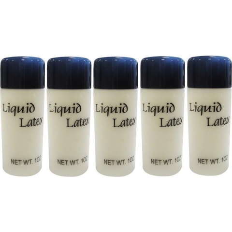 5x Vloeibare latex schmink/make-up 28 ml -