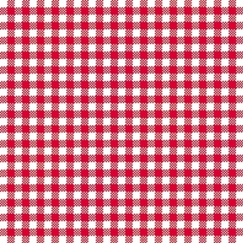 80x stuks Servetten geruit/ruitjes - rood/wit 3-laags - feestartikelen party bbq servetten -