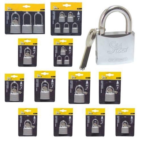 Lalizas Padlock hangslot Set van 3 stuks