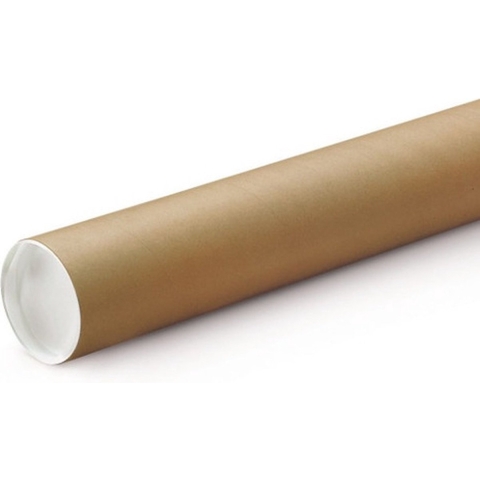 Poster koker - 5x - rond - van karton - 850 x 70 mm - Verzendkokers -