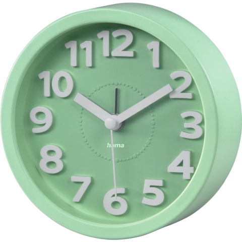 Hama Wekker Retro Rond Lichtgroen