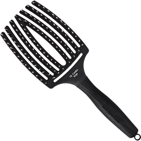 Olivia Garden Fingerbrush Combo Full Black Large
