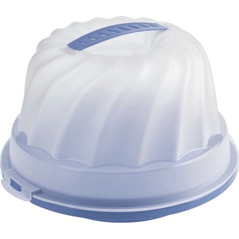 Rotho Gugelhupf Fresh Cakedoos Tulband Horizon Blauw/Transparant