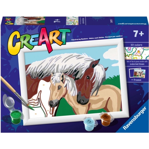 Ravensburger CreArt Schilderen op Nummer Merrie met Veulen