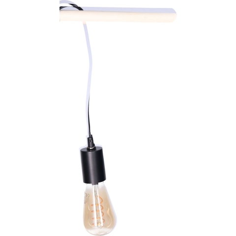Fitting Zwart - plastic - E27 - IP20 - 3M - hanglamp - 6 x 4.2 cm - inclusief LED Retro lamp -