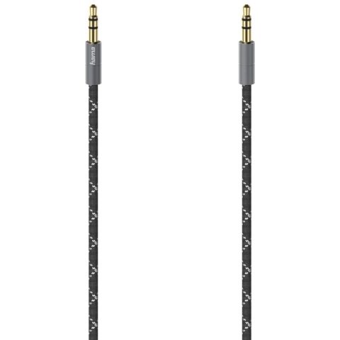 Hama Audiokabel 3,5-mm-jack-st. - St. Stereo Metaal Verguld 0,75 M