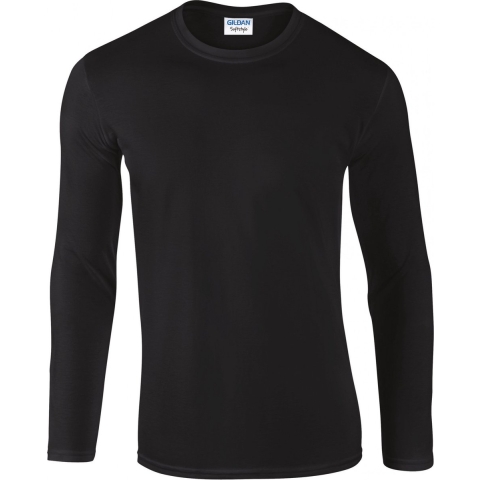 Gildan G64400 Softstyle® Adult Long Sleeve T-Shirt - Black - XXL