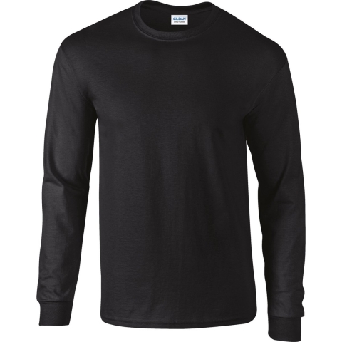 Gildan G2400 Ultra Cotton™ Long Sleeve T-Shirt - Black - L