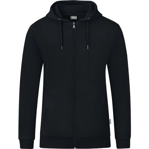 JAKO C6820D Jas Met Kap Organic Dames - Zwart - 42
