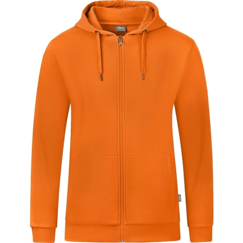 JAKO C6820D Jas Met Kap Organic Dames - Oranje - 44