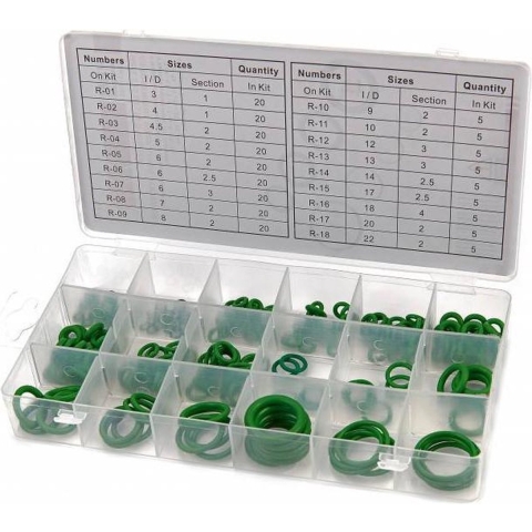 HBM 225-delig O-ringen assortiment voor airco Systemen