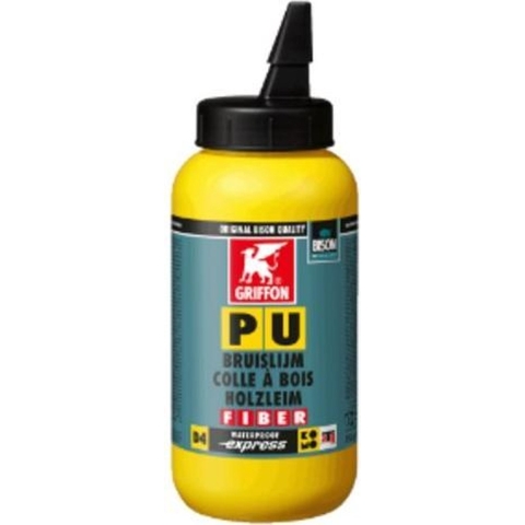 Griffon Professional 6313556 Konstruktie Bruislijm D4 - Bruin (Transparant) - Flacon - 750gr
