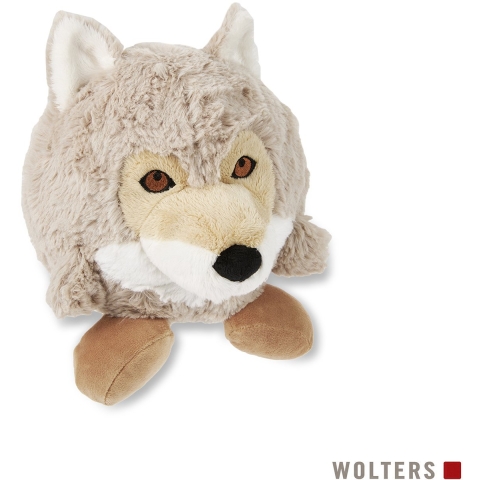 WOLTERS Hondenknuffel Woody Wolf”, bruin-beige, Maat: 23 cm