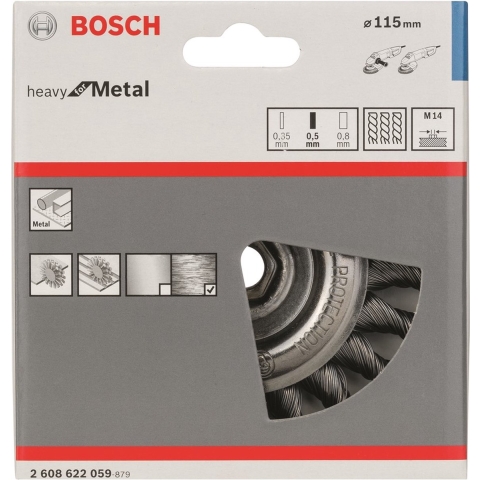 Bosch 2608622059 Schijfborstel - 115mm - M14