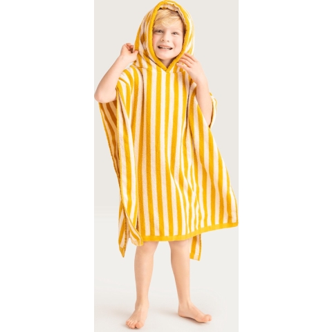 Swim Essentials Strandponcho Geel Wit Gestreept 65 x 65 cm
