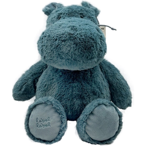 Label Label Knuffel Nijlpaard Harvey M Blauw