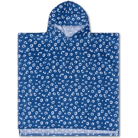 Swim Essentials Strandponcho Blauw Panterprint 65 x 65 cm