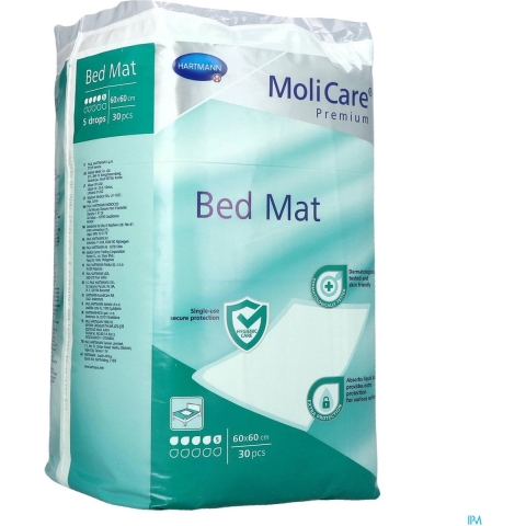 MoliCare Premium Bed Mat 5 Druppels 60 x 60 cm | 30 stuks