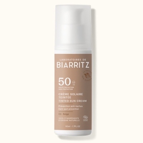 Laboratoires de Biarritz Getinte Zonnecrème Gezicht SPF50 Beige Tint Bio | 50 ml