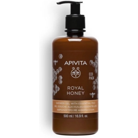 Apivita Royal Honey Shower Gel with Essential Oils | 500 ml