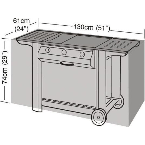 Garland Barbecuehoes (130x61x74cm) groen