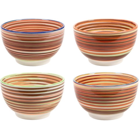 Cookinglife Soepkommen / Kommen Rhythm & Lines ø 14 cm - 4 Stuks
