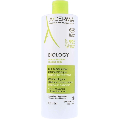 A-Derma Biology Dermatologische Hydra-Reinigende Ontschminkende Melk | 400 ml