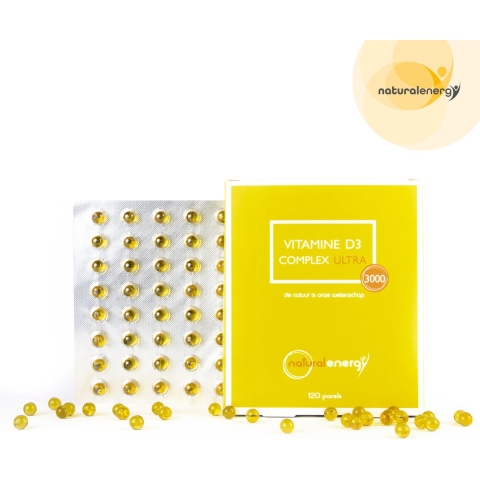 Natural Energy Vitamine D3 Complex Ultra 3000 | 120 capsules