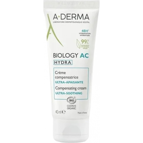 A-Derma Biology AC Hydra Compenserende Ultra-Kalmerende Crème | 40 ml