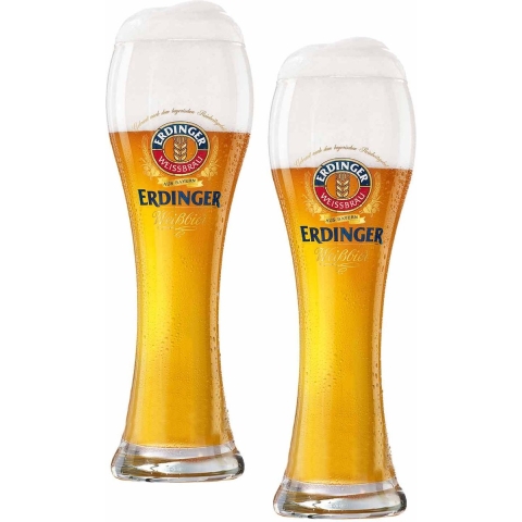 Erdinger Bierglazen Weizen - 500 ml - 2 stuks