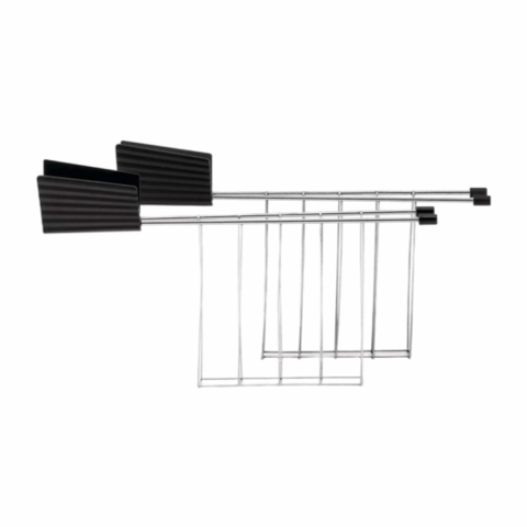 Alessi Tostiklemmen voor Broodrooster Plissé - Zwart - Michele de Lucchi - MDL08RA B
