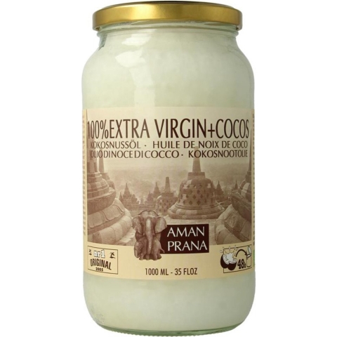 Amanprana Extra Virgin Cocos Olie | 1000 ml