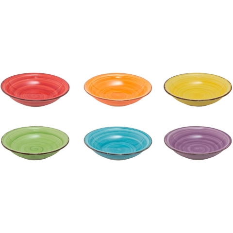 Studio Tavola Diepe Borden Sunny Summer ø 21 cm - 6 stuks