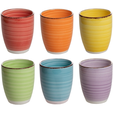 Studio Tavola Bekers Sunny Summer 350 ml - 6 stuks